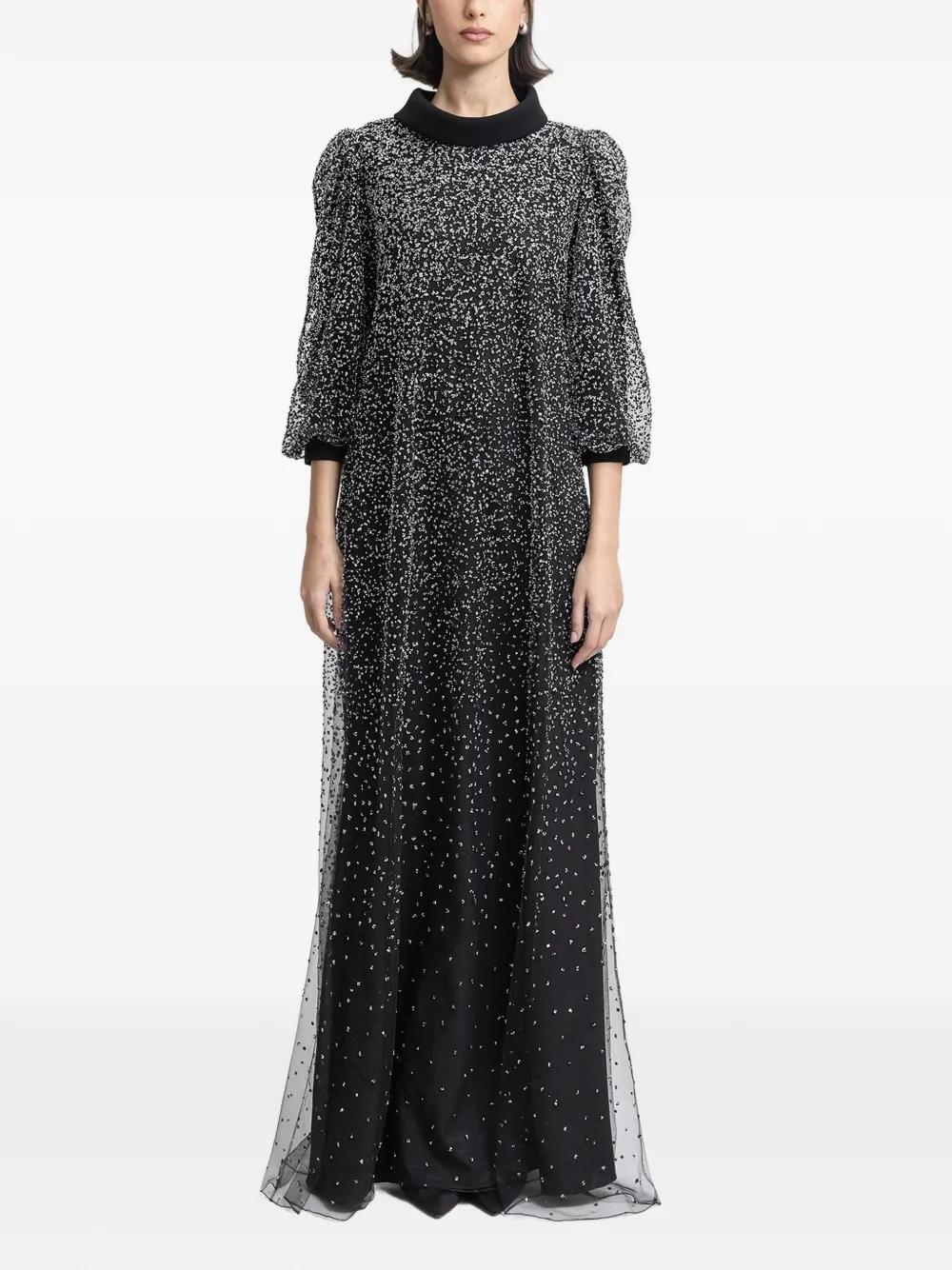 Gemy Maalouf beaded-embellishment maxi dress - Black