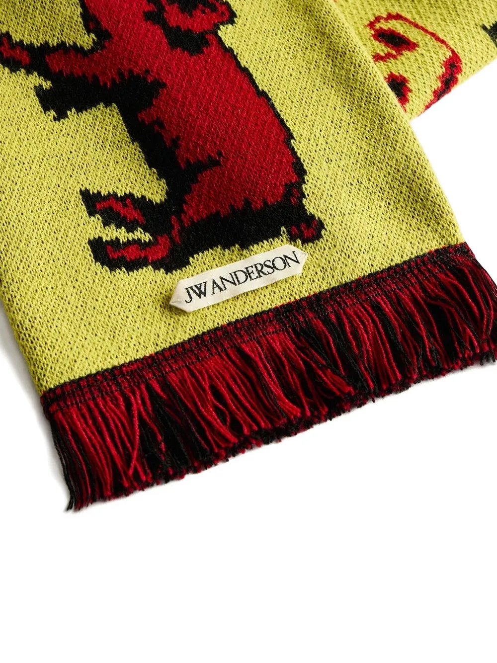 JW Anderson bufanda Piglet con flecos | Hombre | Image 2