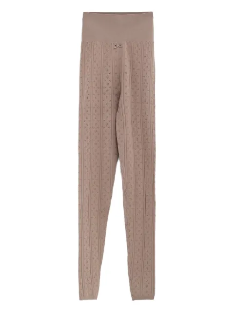 JW Anderson pointelle bow leggings