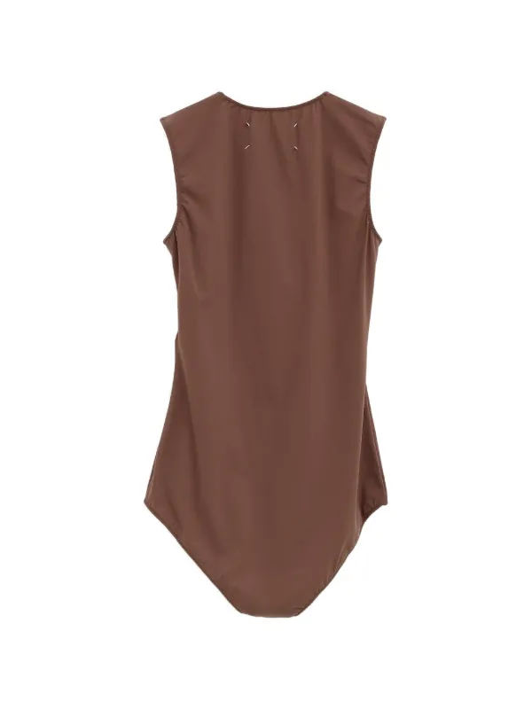 Maison Margiela Sleeveless Bodysuit | Brown | FARFETCH