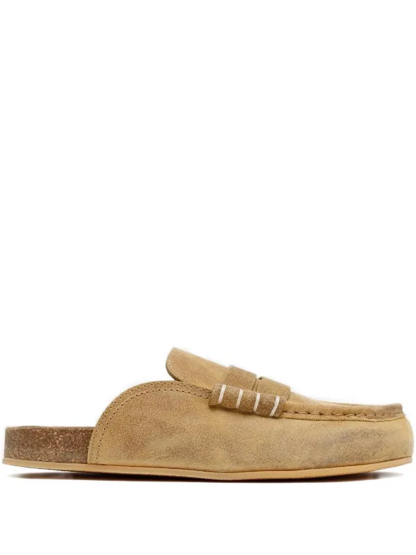 JW Anderson Stitch-detail Mules in Neutrals