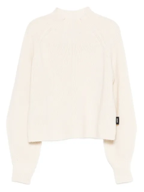 Aspesi Kids suéter tejido de canalé con cuello alto