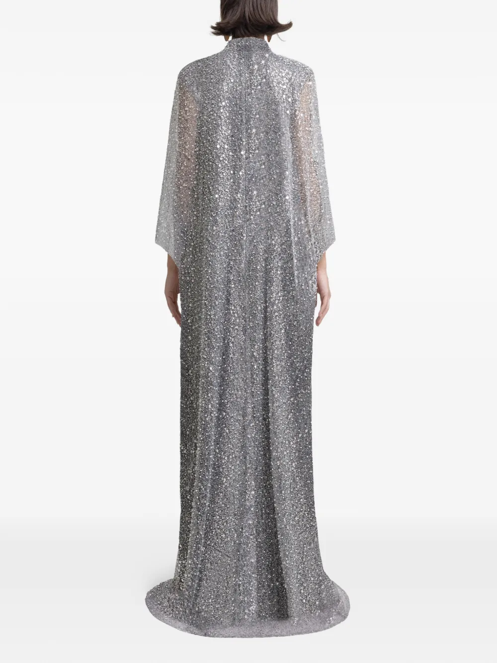 Gemy Maalouf Maxi-jurk verfraaid met pailletten - Grijs