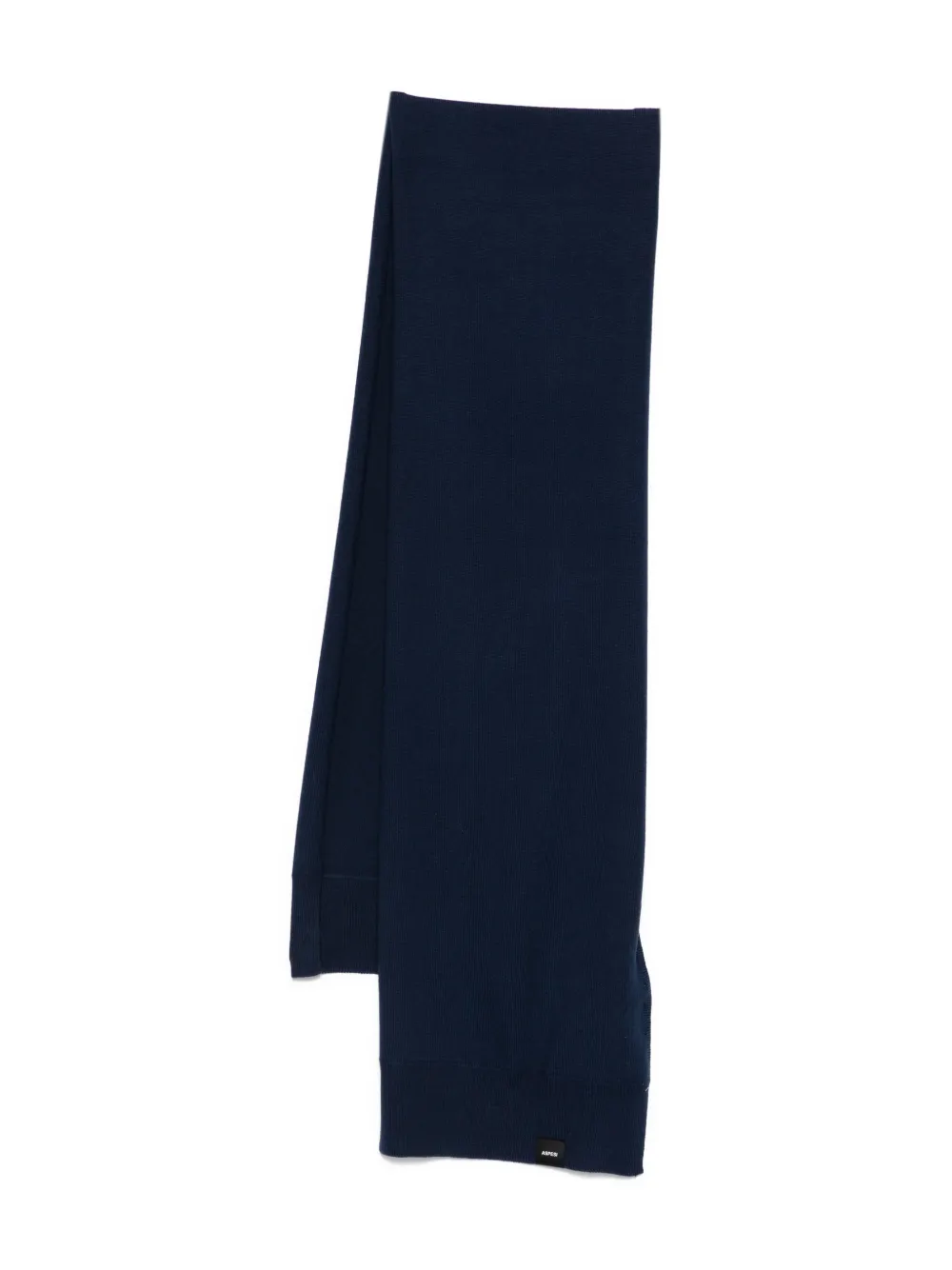 Aspesi Kids logo-patch scarf - Blu