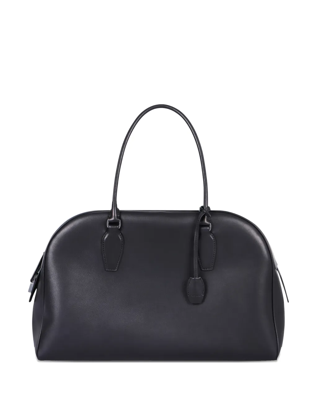 The Row India 12 leather tote bag | Black | Image 1