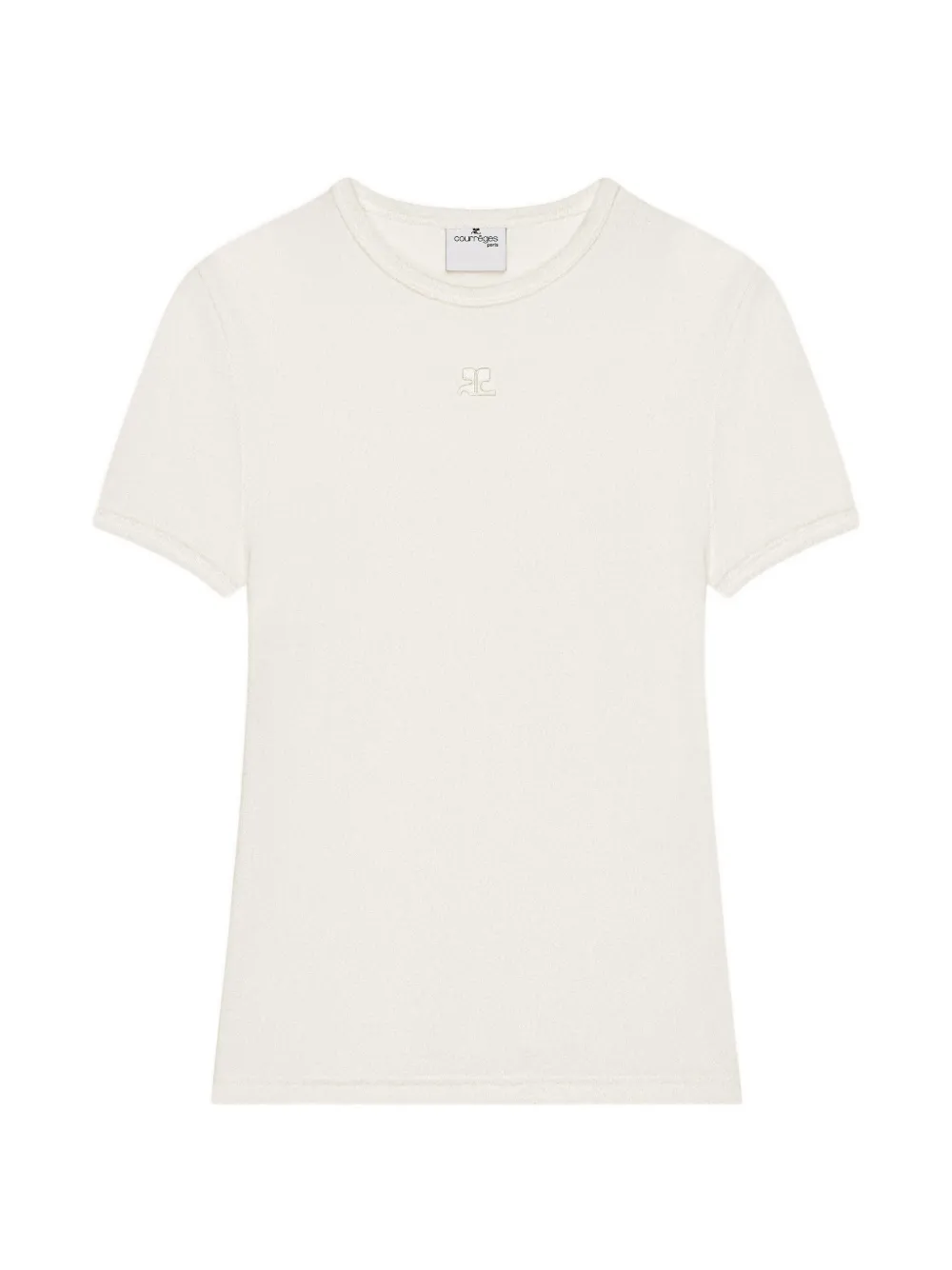Courrèges logo-embroidered T-shirt