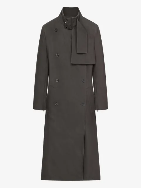 Courrèges buckle cotton trench coat