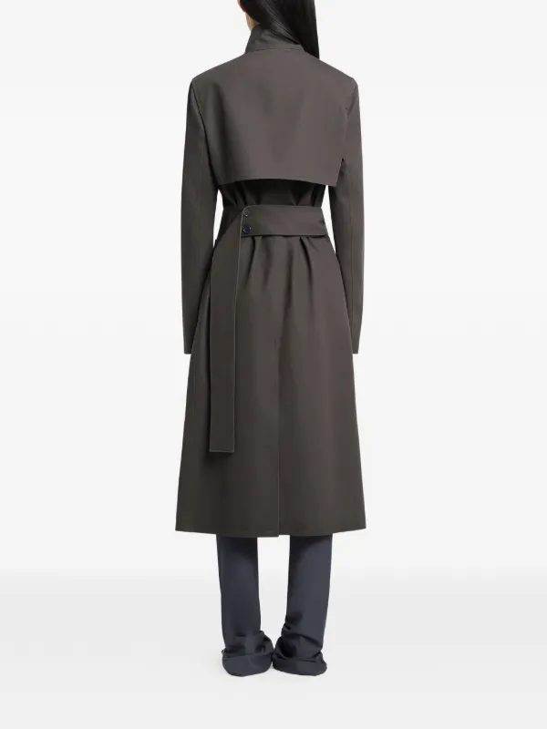美品⭐️courreges レザートレンチコート シルバーボタン 黒　38 Courrèges バックル トレンチコート | グレー | FARFETCH JP