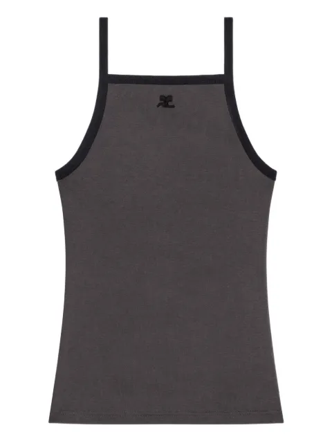 Courrèges camiseta con ribete en contraste