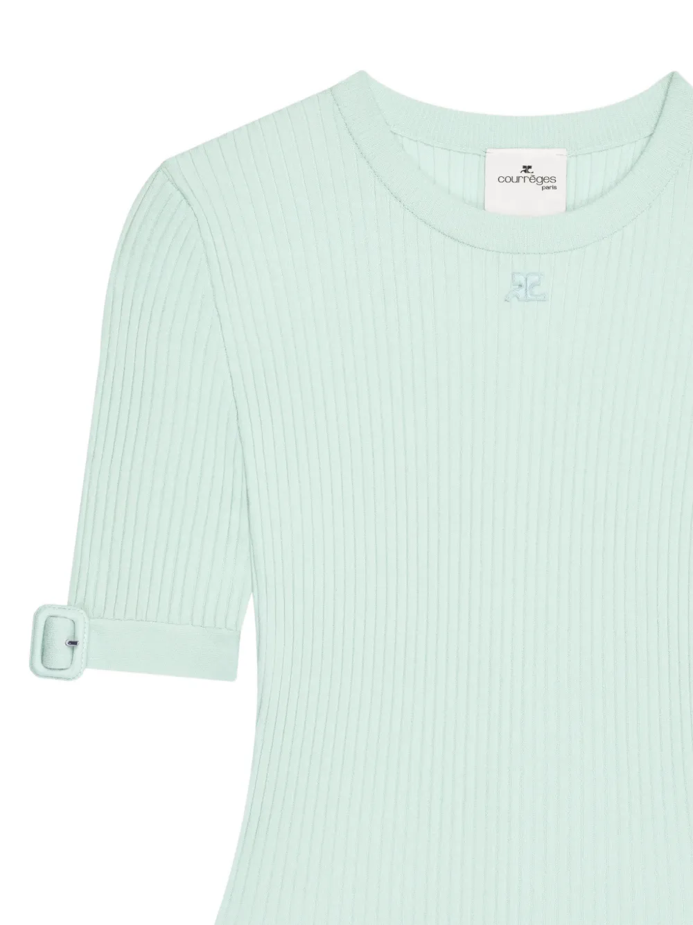 Courrèges playera de canalé con hebilla en las mangas | Playeras y jerséis | Image 2