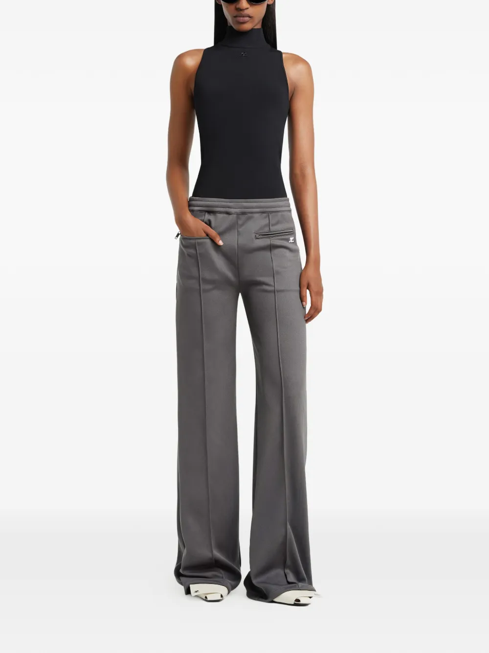 Courrèges Heritage gebreide tanktop Zwart