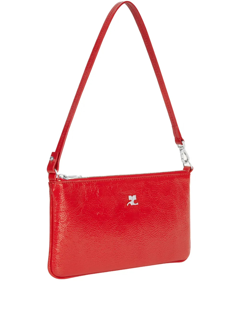 Courrèges Buidel met logoplakkaat Rood