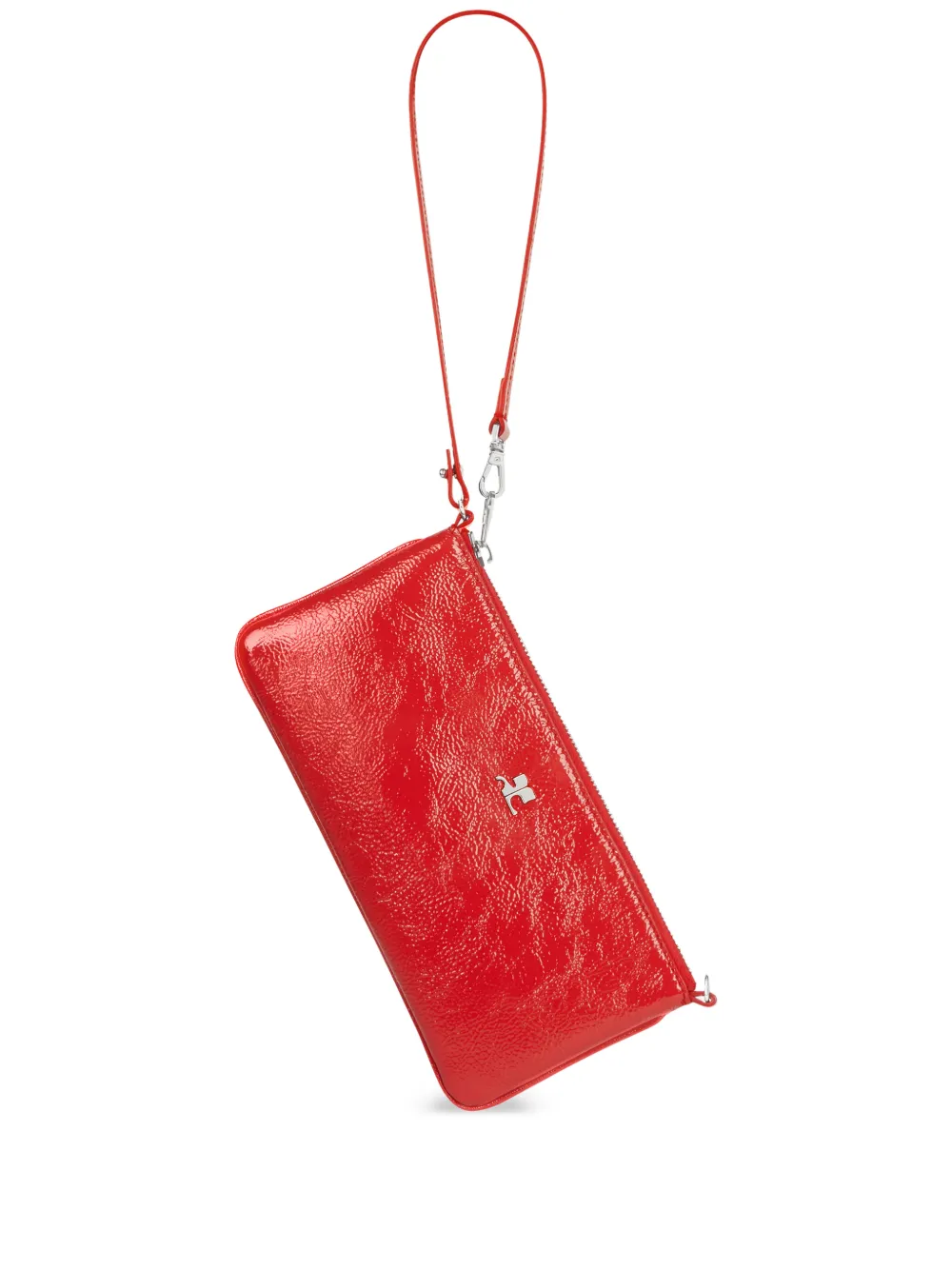 Courrèges Buidel met logoplakkaat Rood
