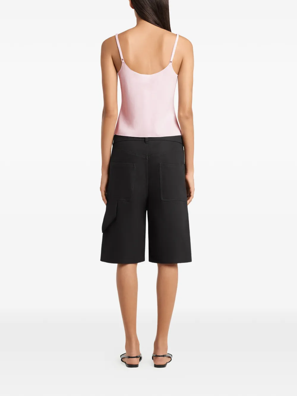 Courrèges Top met logo Roze