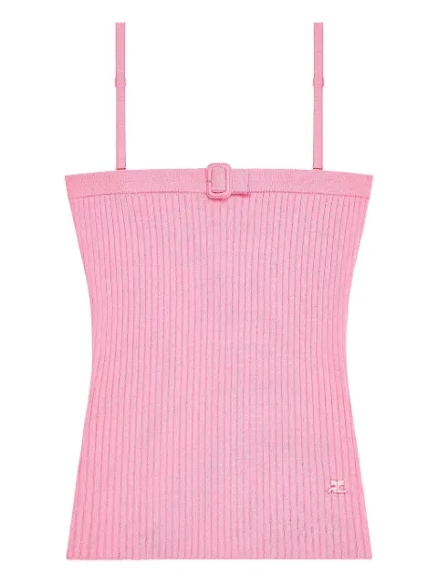 Courrèges buckle rib top