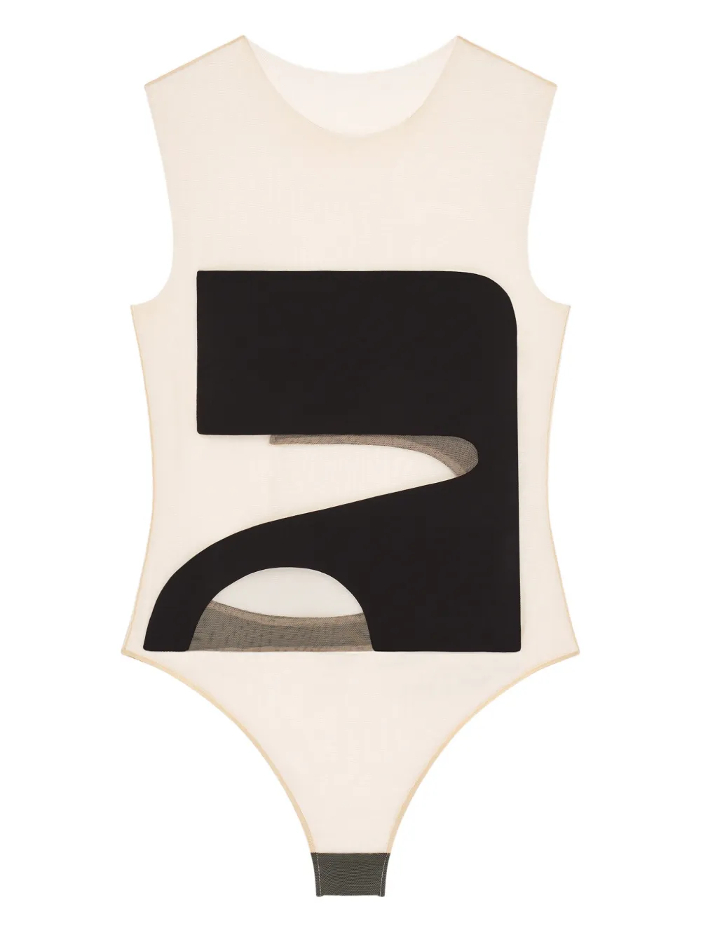 Courrèges Body con dettaglio cut-out - Nero