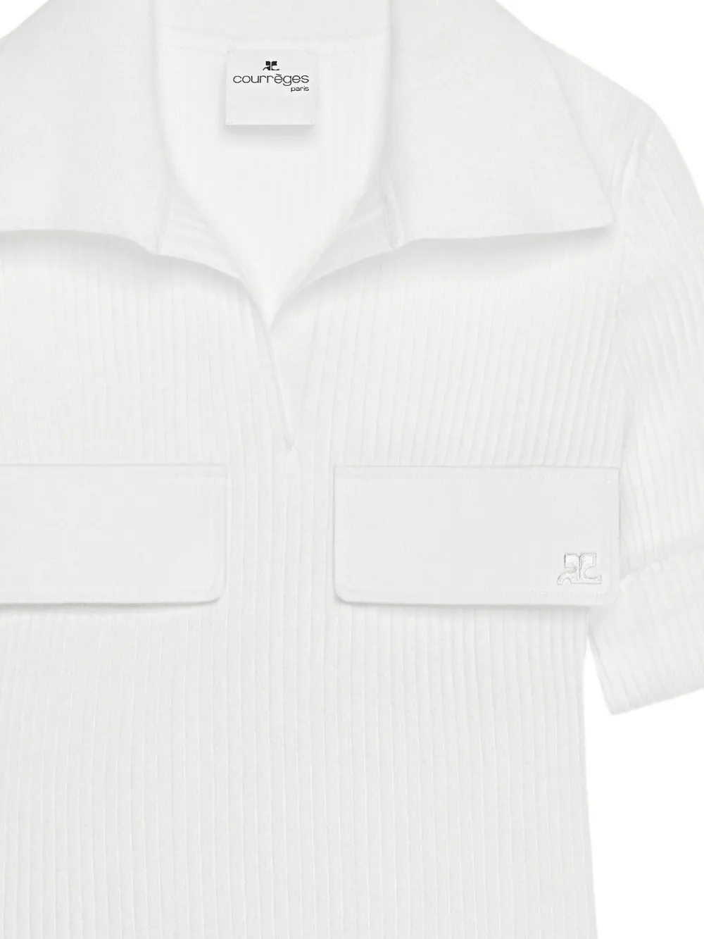 Courrèges playera de canalé con bolsillo en el pecho | Playeras y jerséis | Image 2