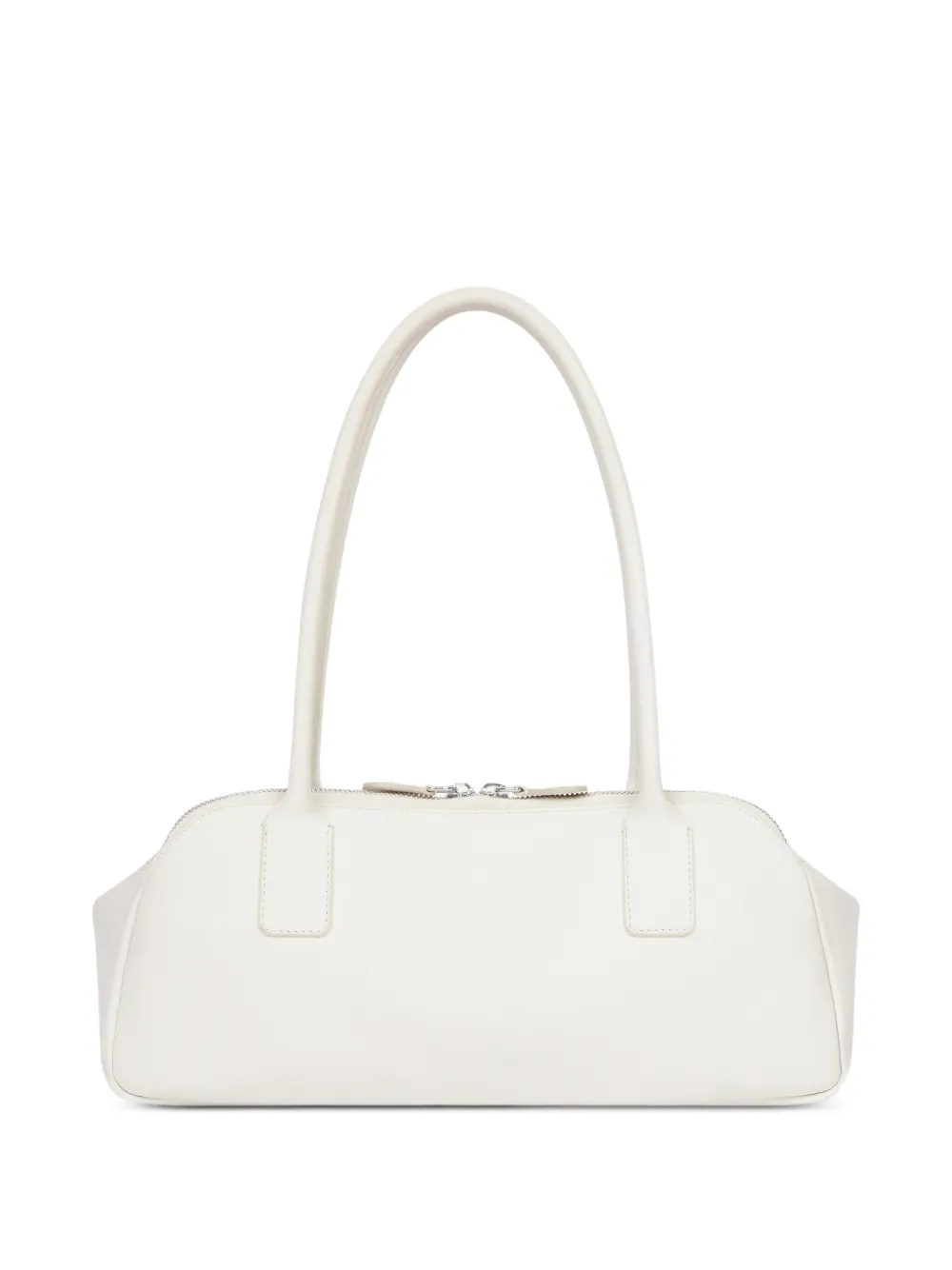 Courrèges Stripe leren schoudertas Wit