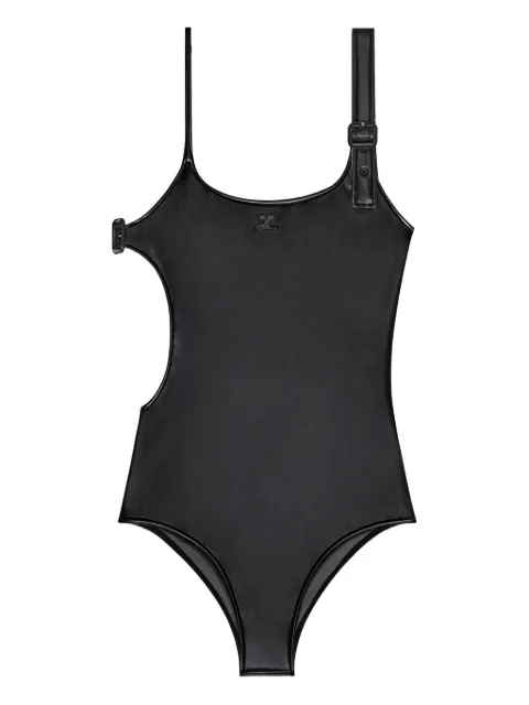 Courrèges buckle-detail cut-out swimsuit
