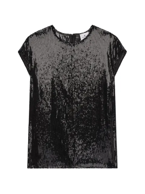 Courrèges sequin short-sleeves blouse