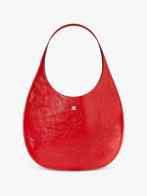 Courrèges logo-plaque tote bag