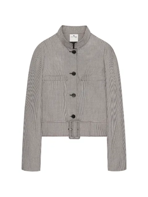 Courrèges buckle heritage houndstooth jacket