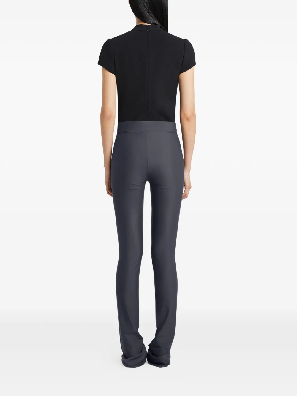 Courrèges Heritage top met crêpe textuur Zwart