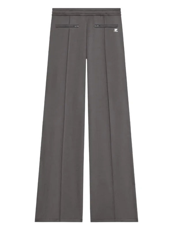 Courrèges Logo Track Pants in Grey