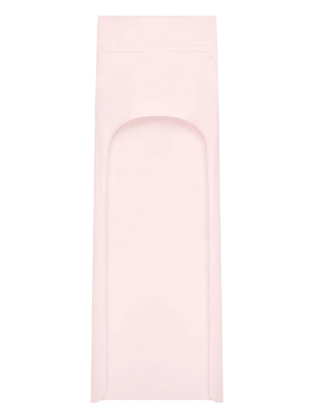Courrèges Gonna midi con logo - Rosa