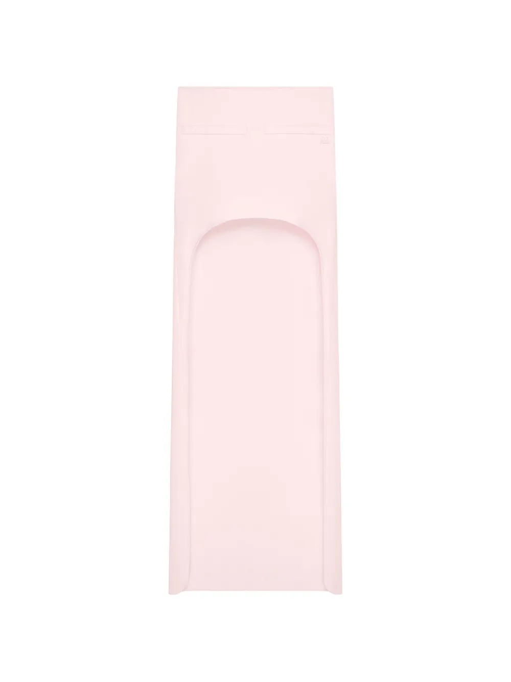 Courrèges Midi-rok met logo Roze
