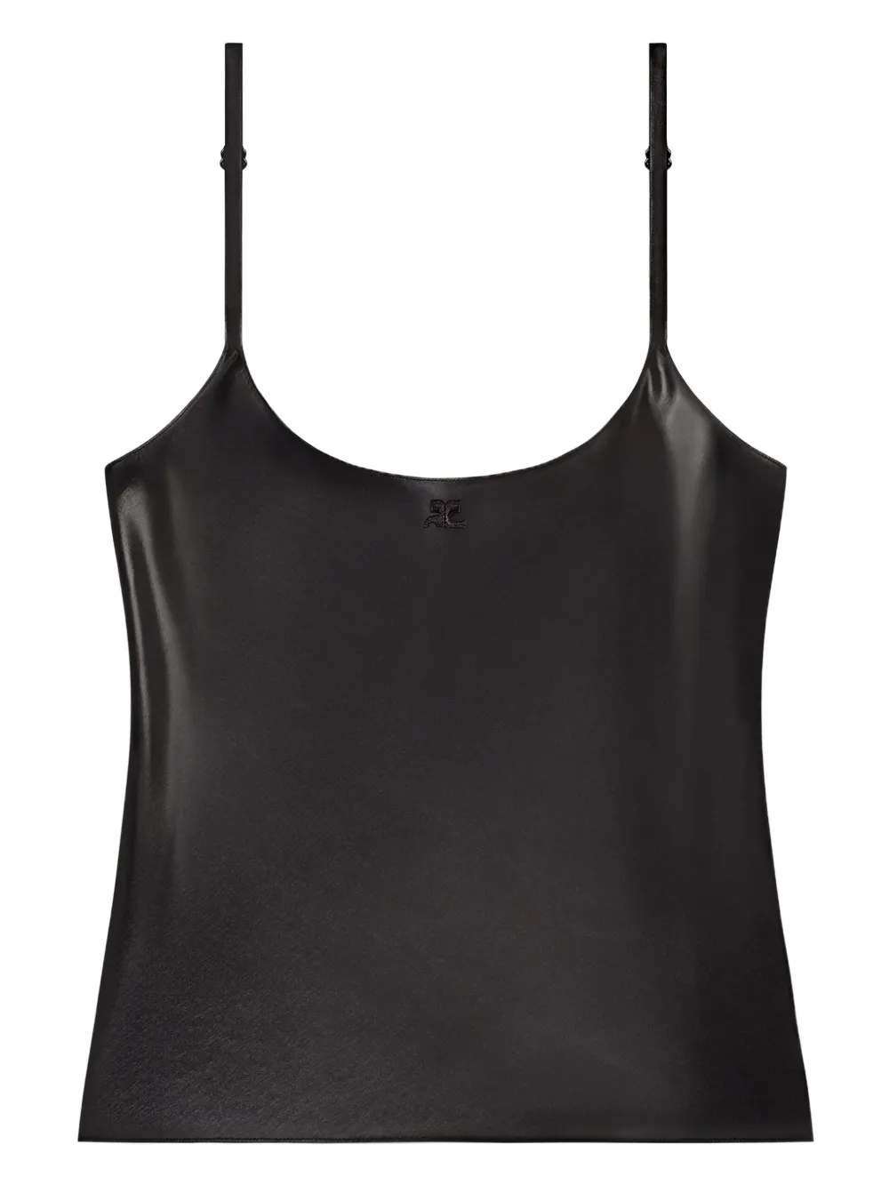 Courrèges logo-detail top - Nero