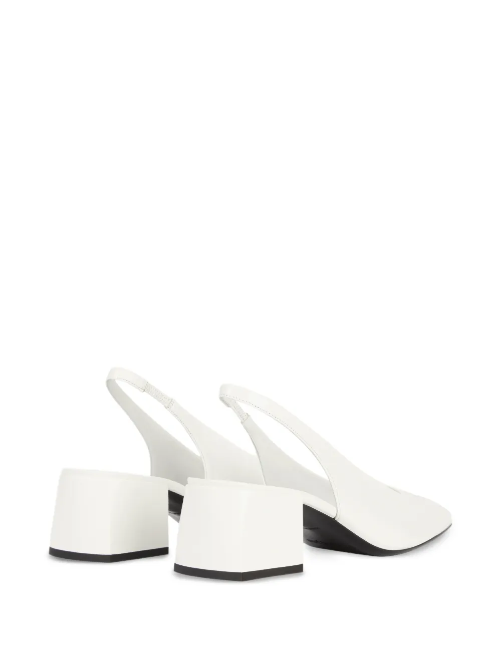 Courrèges Slingback pumps met logo Wit
