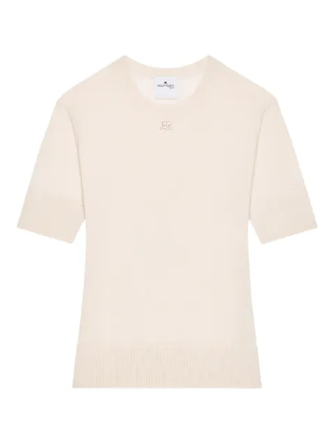 Courrèges playera con detalle del logo