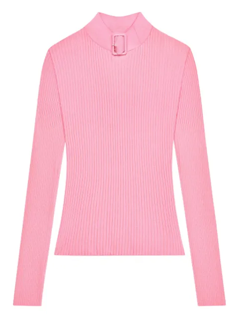 Courrèges — buckle ribbed-knit sweater
