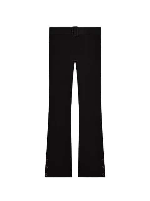 Courrèges ribbed button capri pants