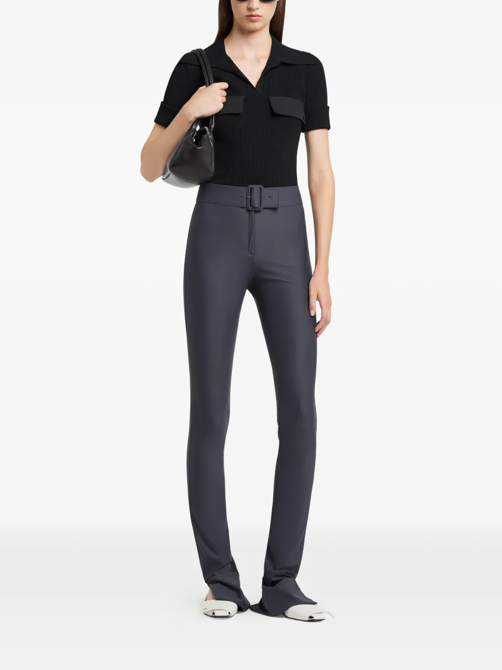 Courrèges Katoenen T-shirt Zwart