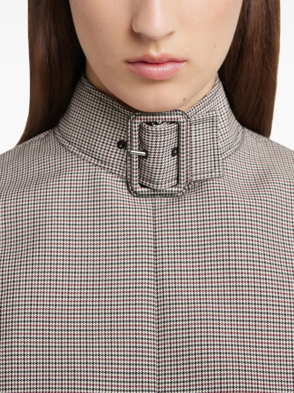 Courrèges Top met pied-de-poule print Beige