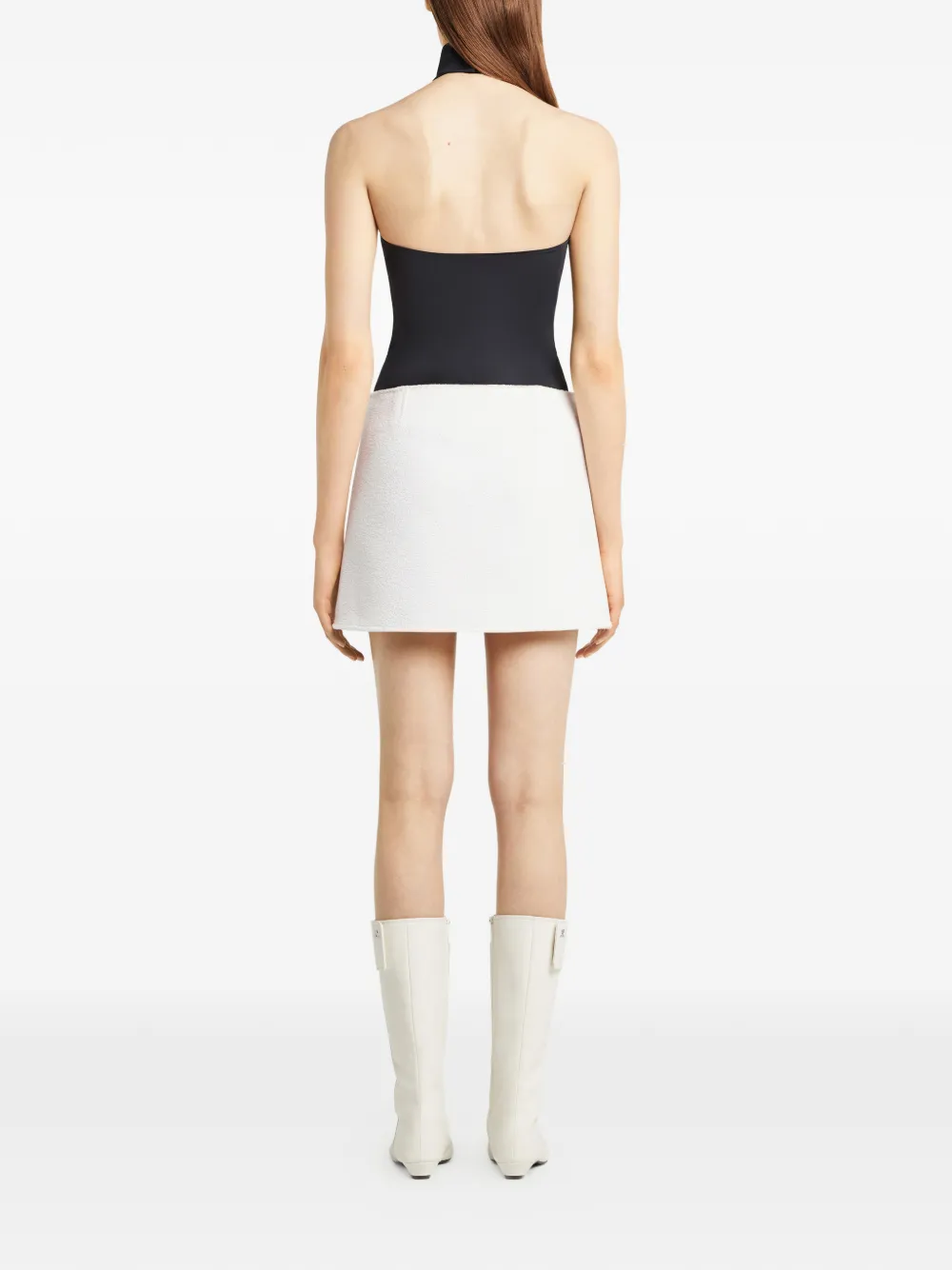 Courrèges Tweed mini-rok Wit