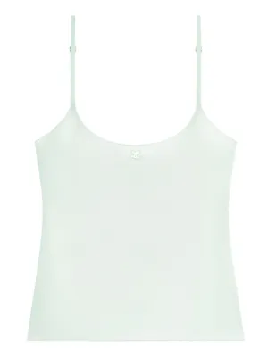 Prada triangle-logo Crop Top | White | FARFETCH