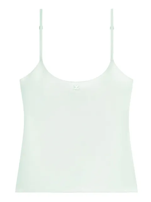 Courrèges top con detalle del logo