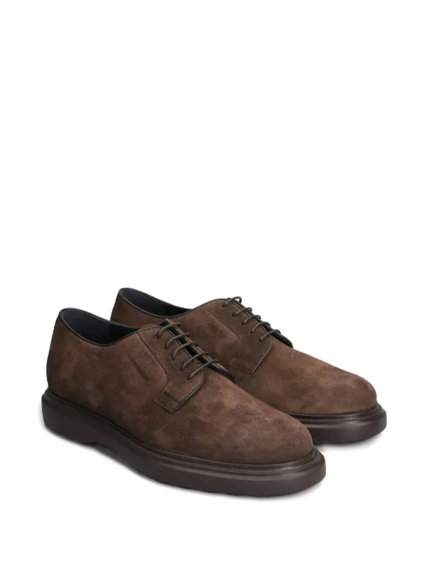 Stuart Weitzman suede derby shoes. New Stuart Weitzman Suede Derby Shoes | Green | FARFETCH main image 4