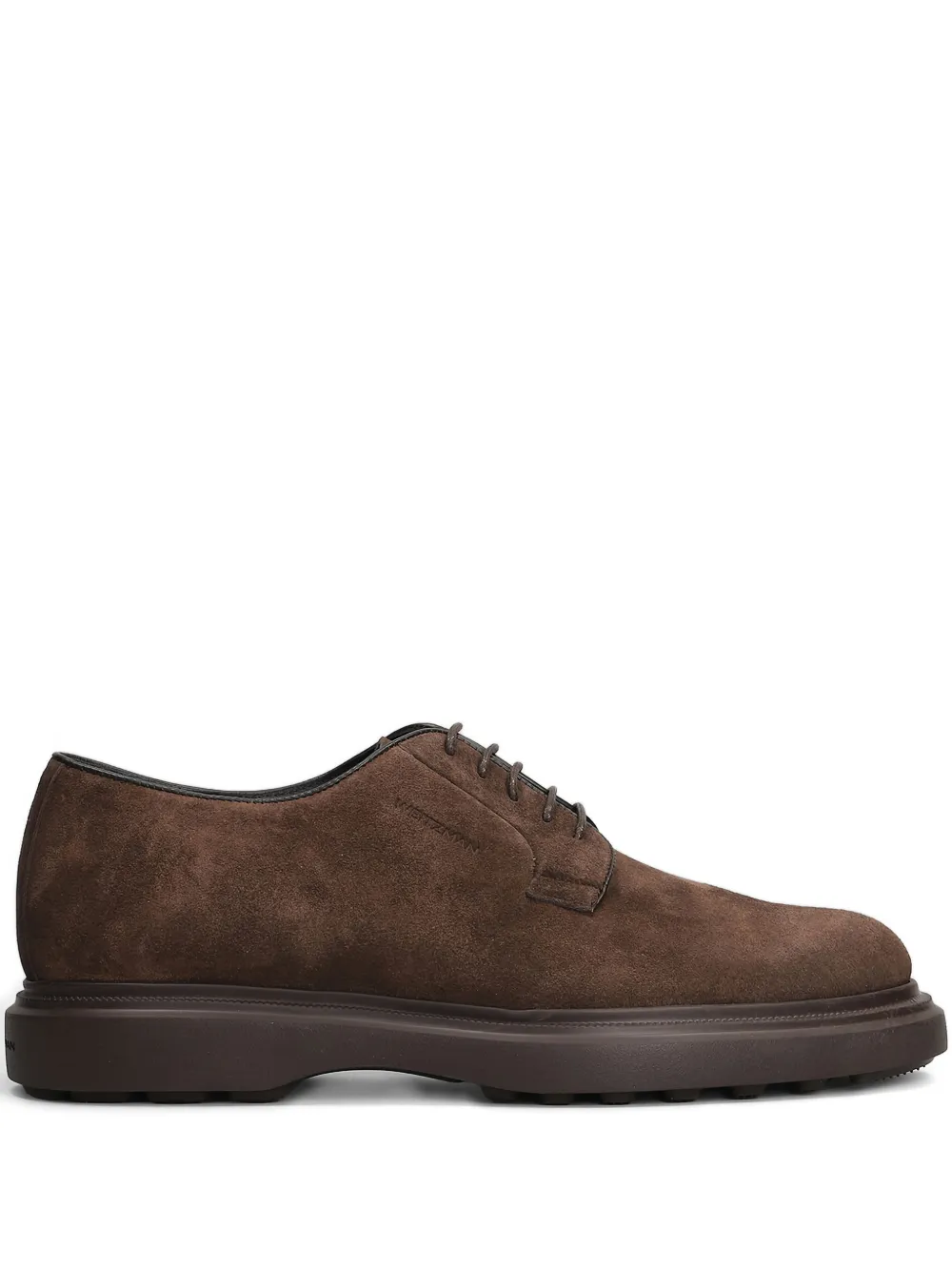 Stuart Weitzman Benson suede Derby shoes | Brown | Image 1