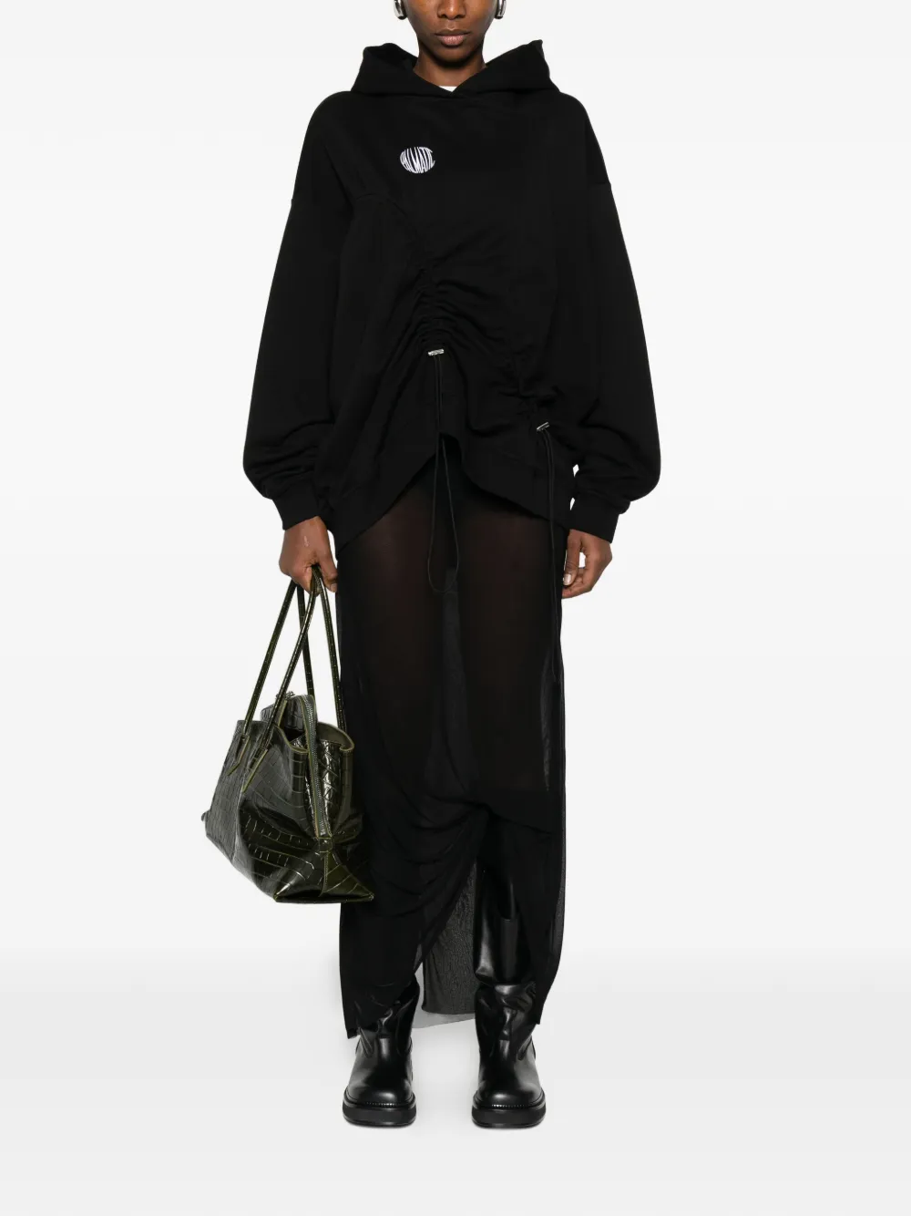 Palmatic Studio logo-embroidered Drawstring Knitwear | Hoodies | Image 2