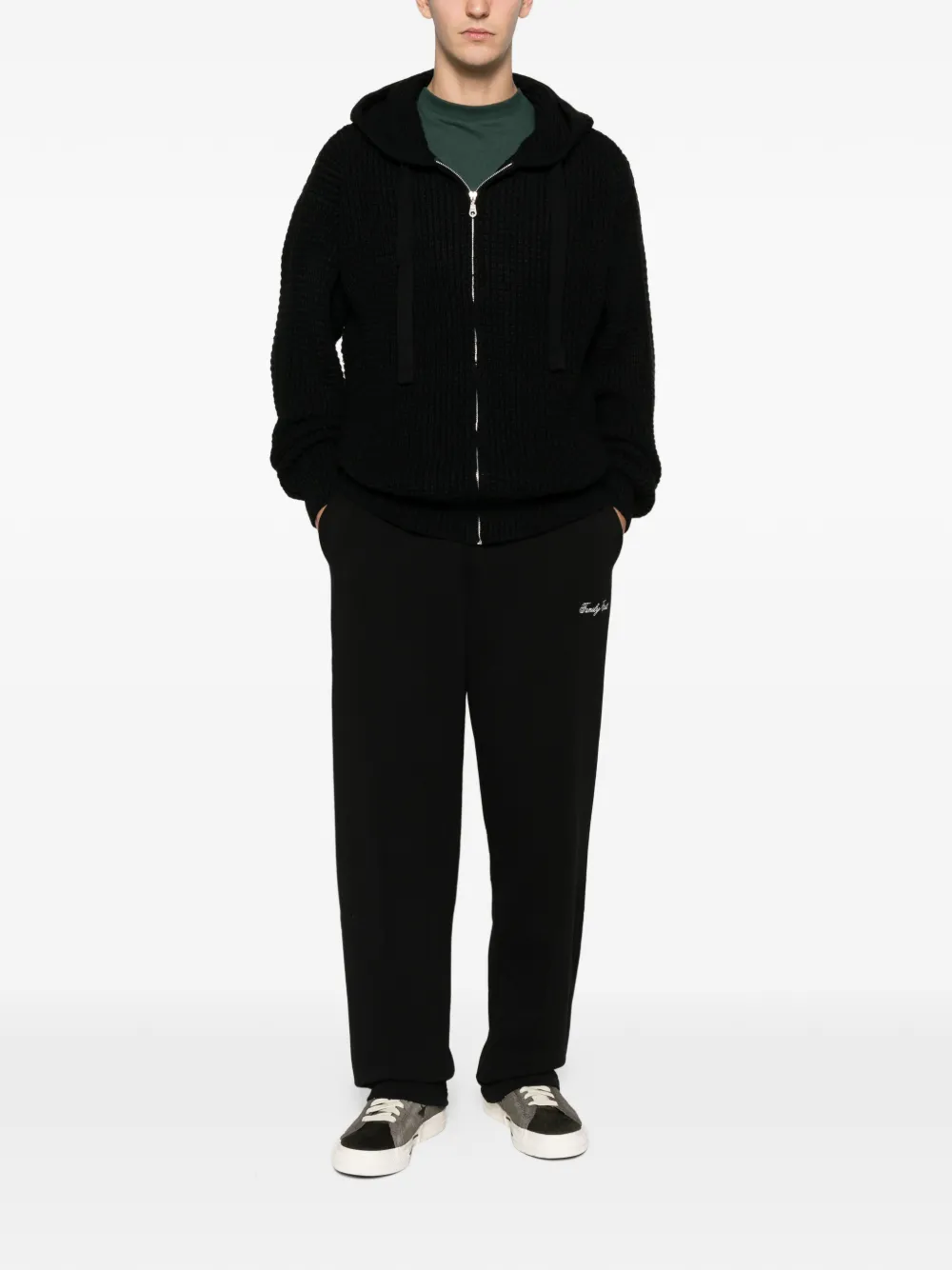 Family First ribbed-knit hoodie | Hoodies | Image 2