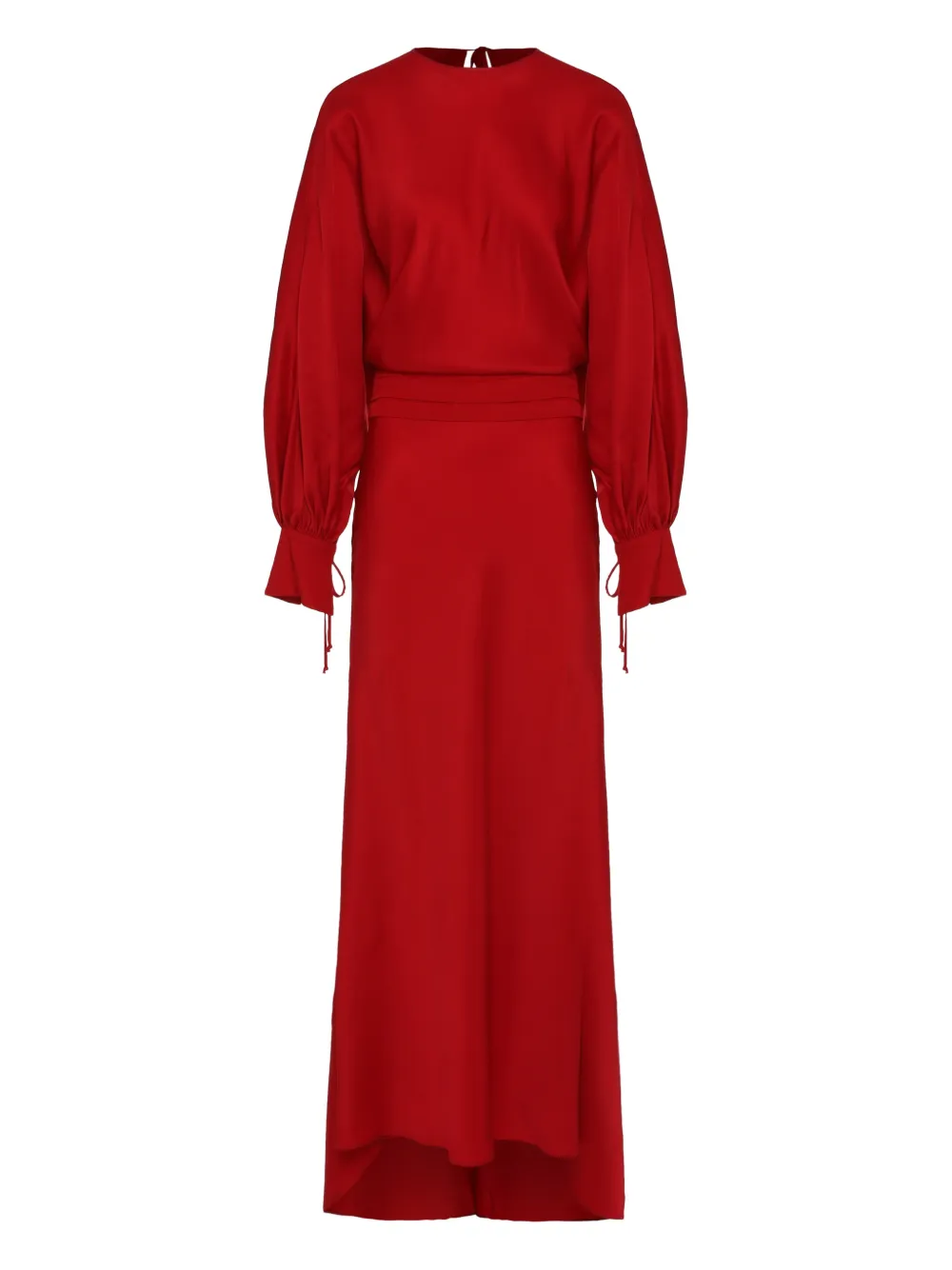 Les Filles d'Eva robe longue à col rond | rouge | Image 1