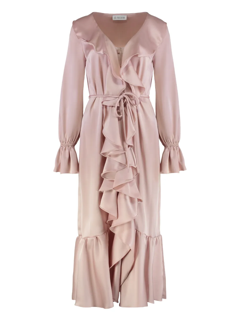 Les Filles d'Eva ruffled midi dress | Pink | Image 1