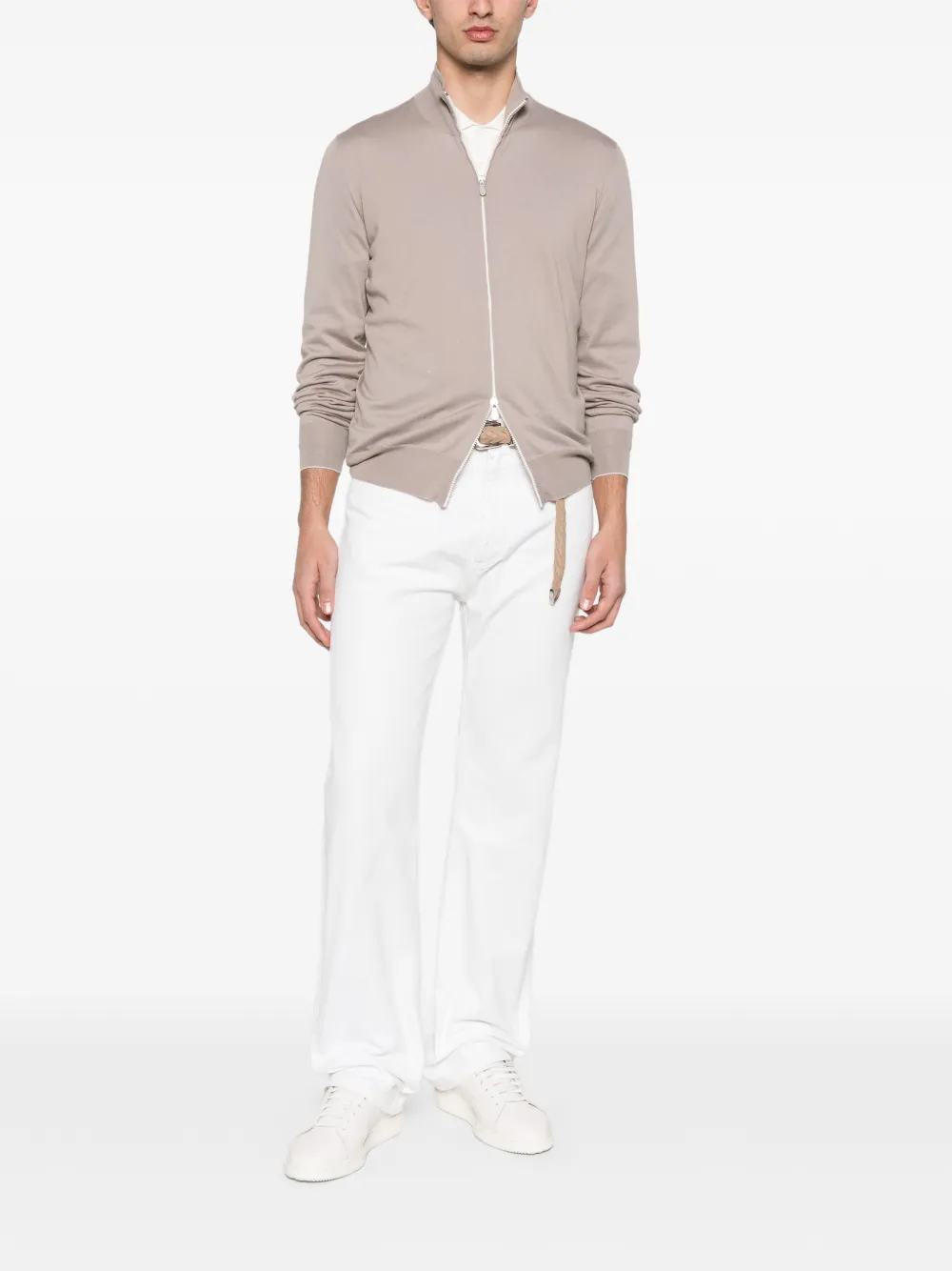 Brunello Cucinelli 코튼 집업 가디건 | 가디건 | Image 2