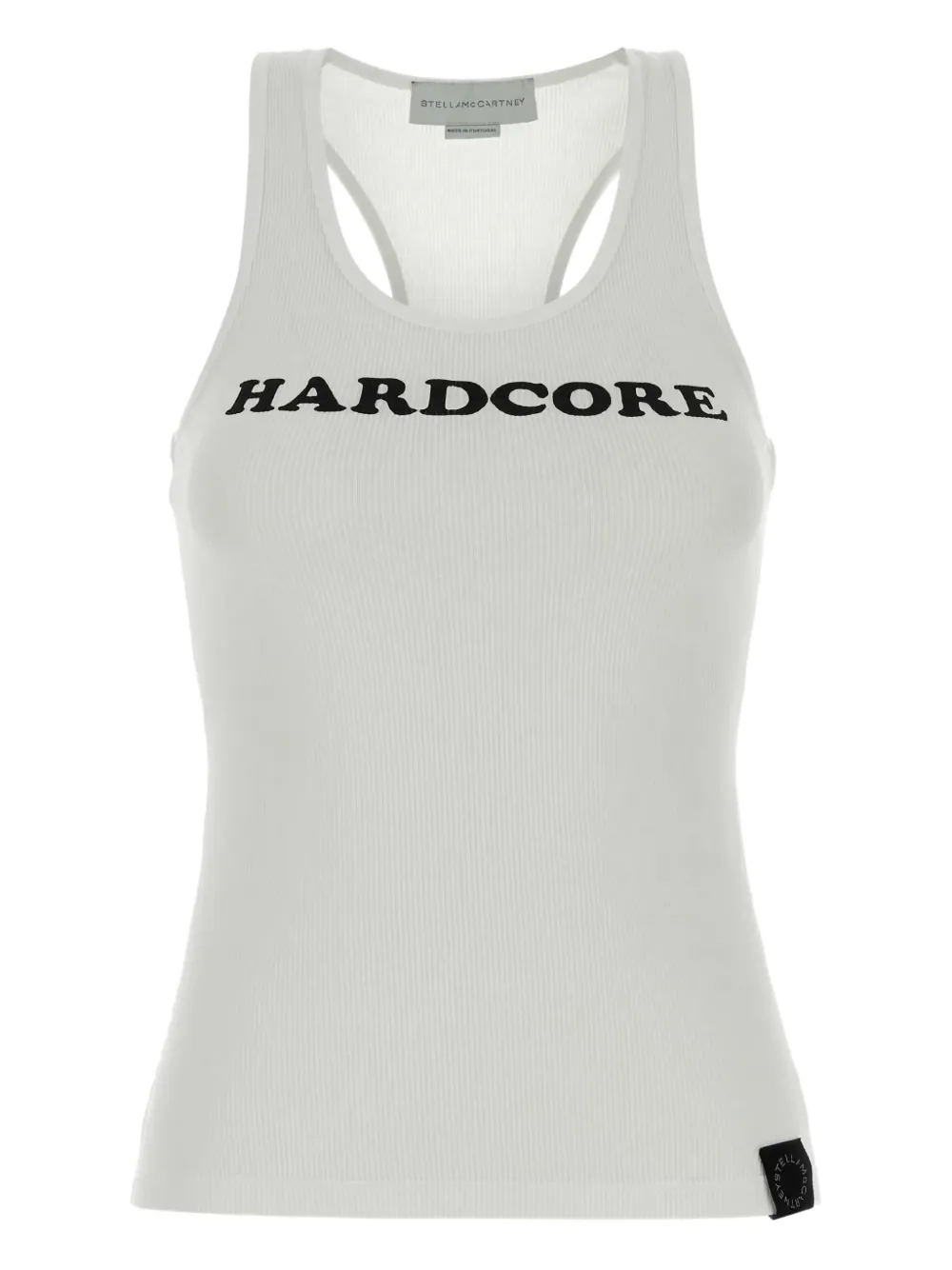 Stella Mccartney Hardcore Slogan Tank Top In White