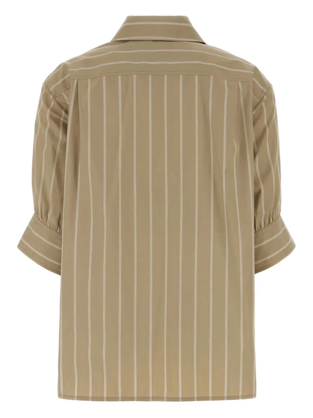 Jil Sander striped poplin shirt - Beige