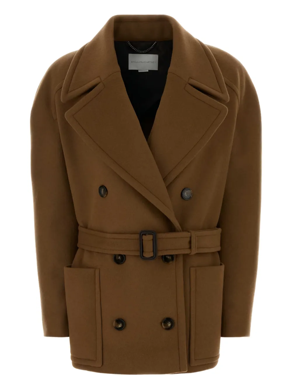 Stella McCartney Cappotto con cintura - Marrone
